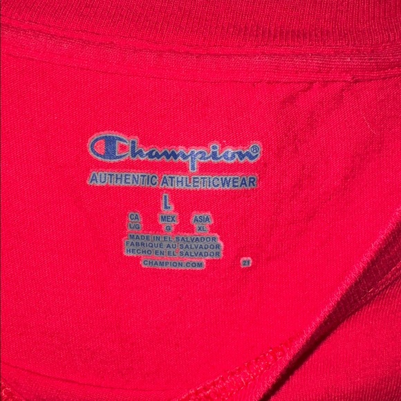 Champion Ole Miss Rebels Red Short Sleeve T-Shirt Size-Large - Picture 4 of 5